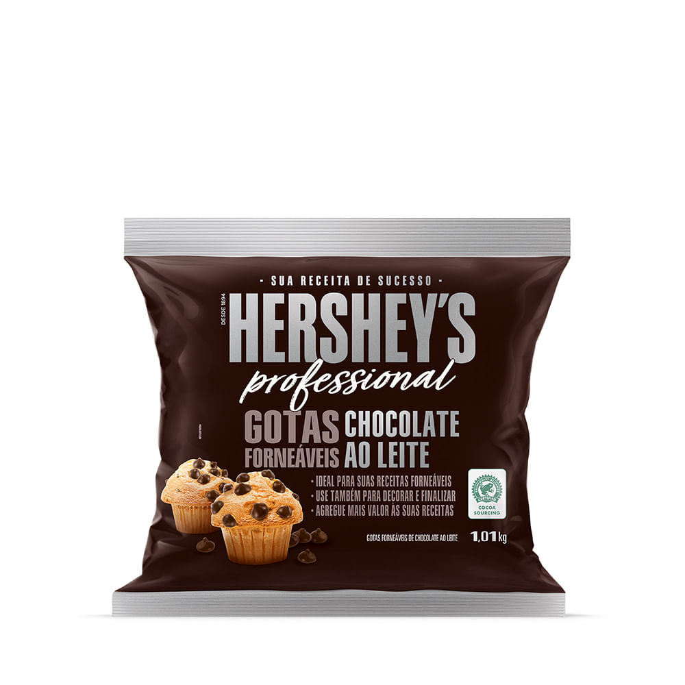 gotas de chocolate ao leite forneáveis Hershey's professional 1,01kg