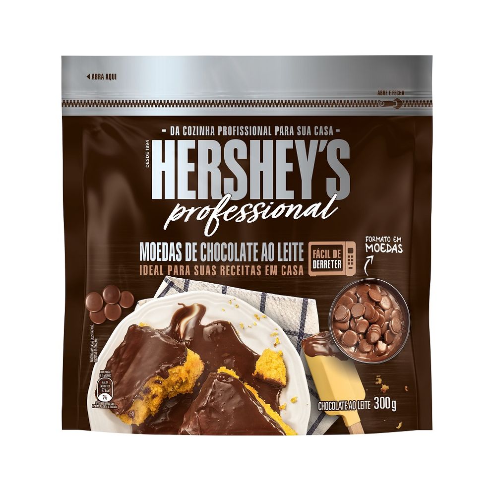 chocolate em moedas Hershey's professional 300g